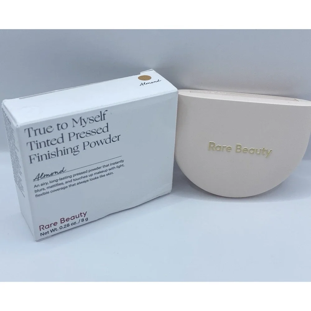 Rare Beauty True to Myself Tinted Pressed Finishing Powder ~Almond~ New